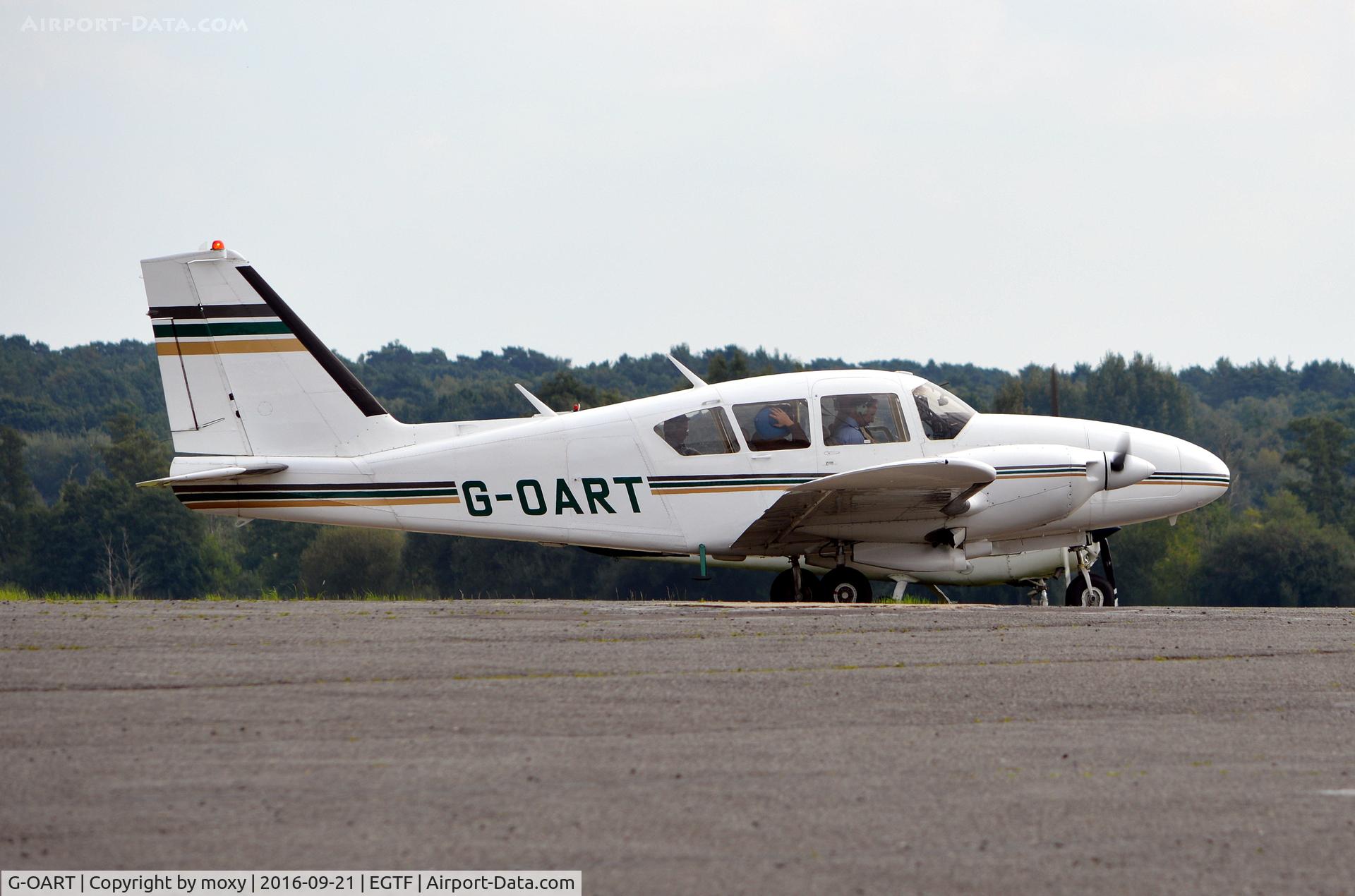 G-OART, 1969 Piper PA-23-250 Aztec D C/N 27-4293, Piper PA23-250 Aztec at Fairoaks.