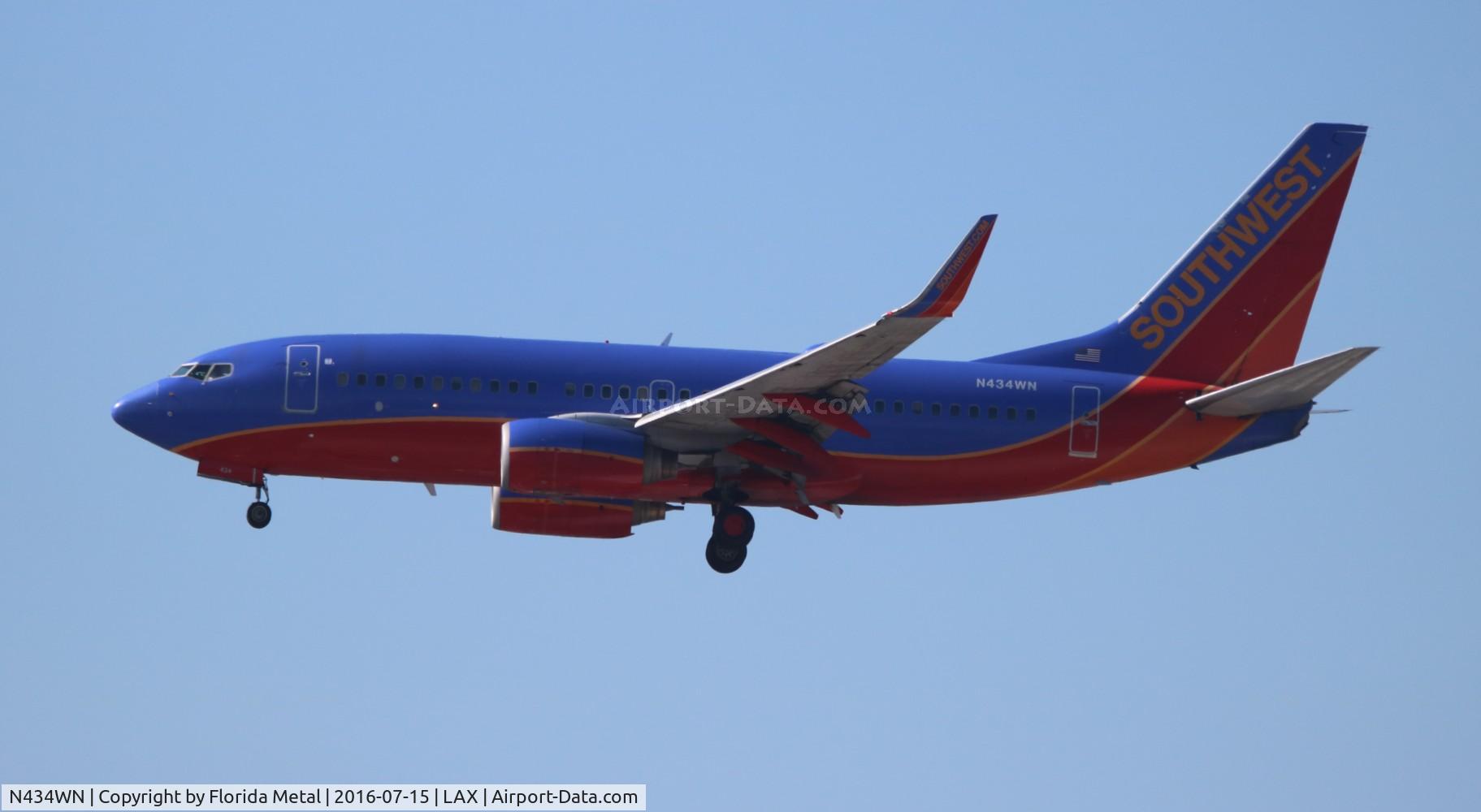 N434WN, 2003 Boeing 737-7H4 C/N 32454, Southwest