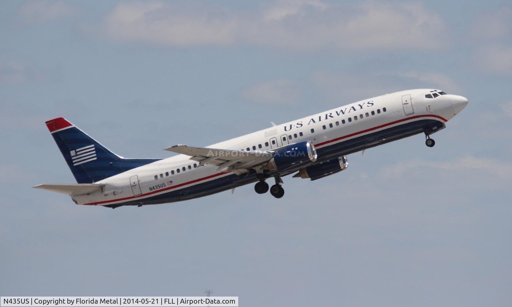 N435US, 1990 Boeing 737-4B7 C/N 24557, US Airways