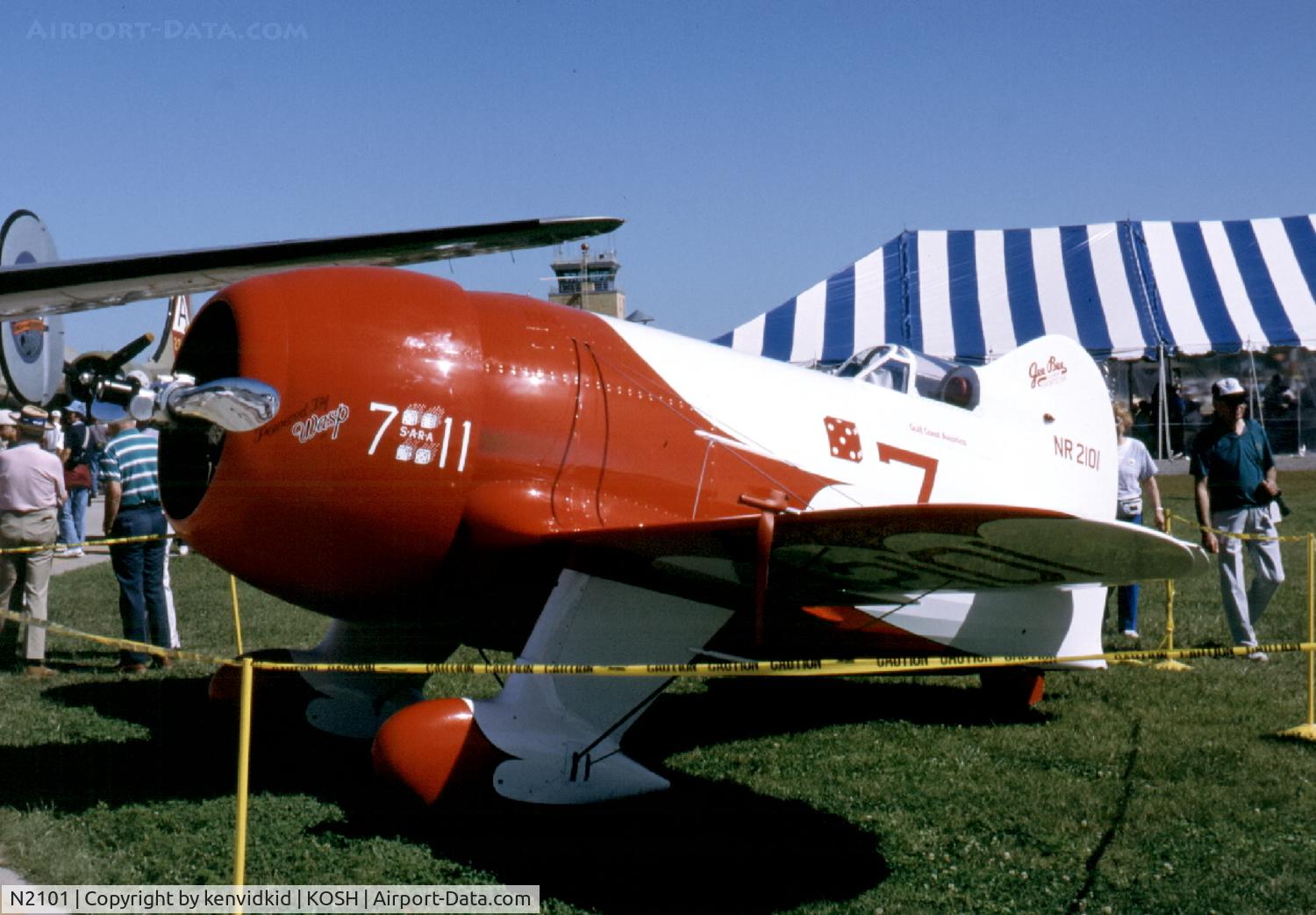 N2101, 1933 Granville Brothers Gee Bee Sportster E C/N R-2, At Air Adventure 1993 Oshkosh.