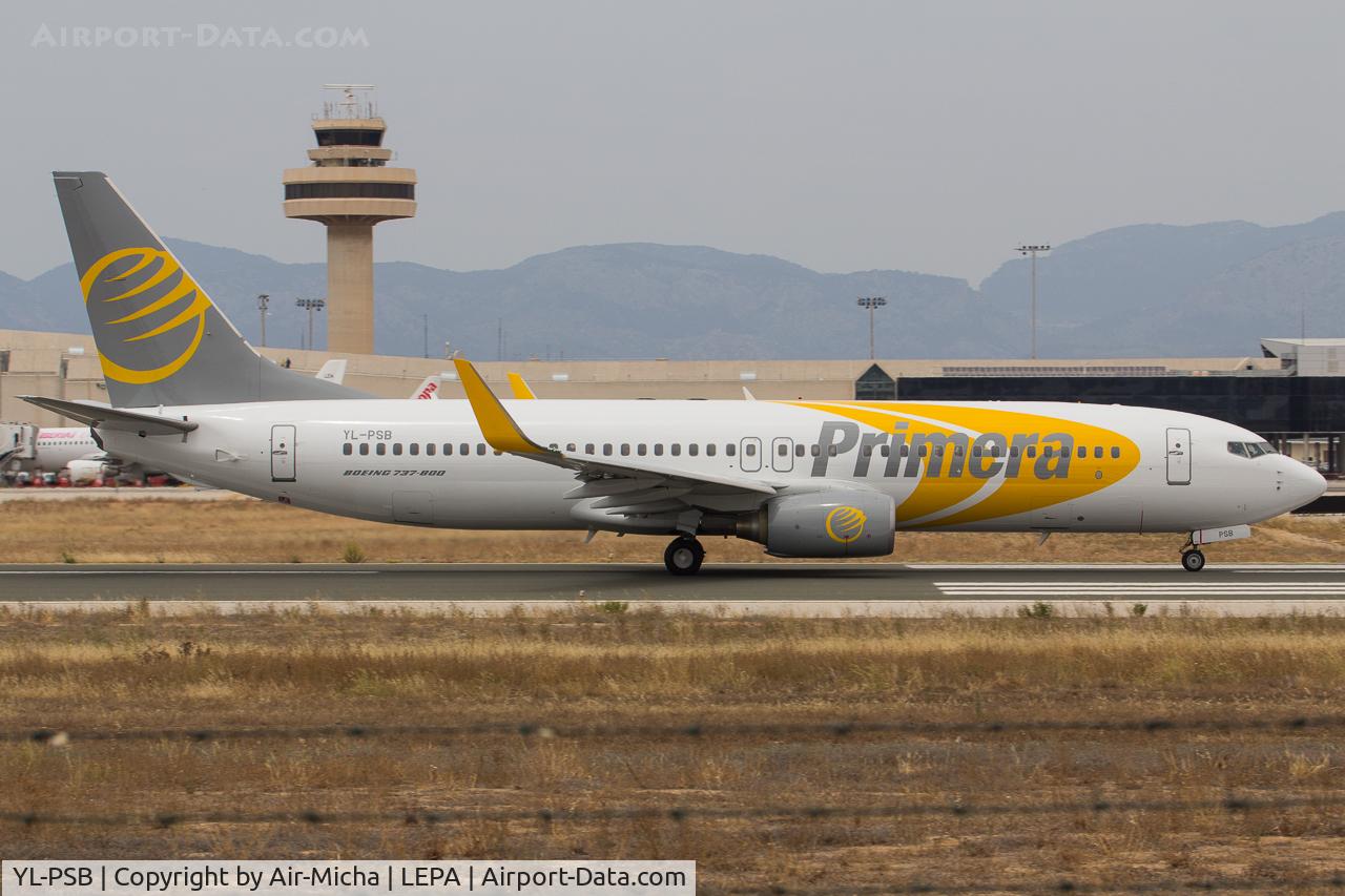 YL-PSB, 2007 Boeing 737-8Q8 C/N 30722, Primera Air Nordic