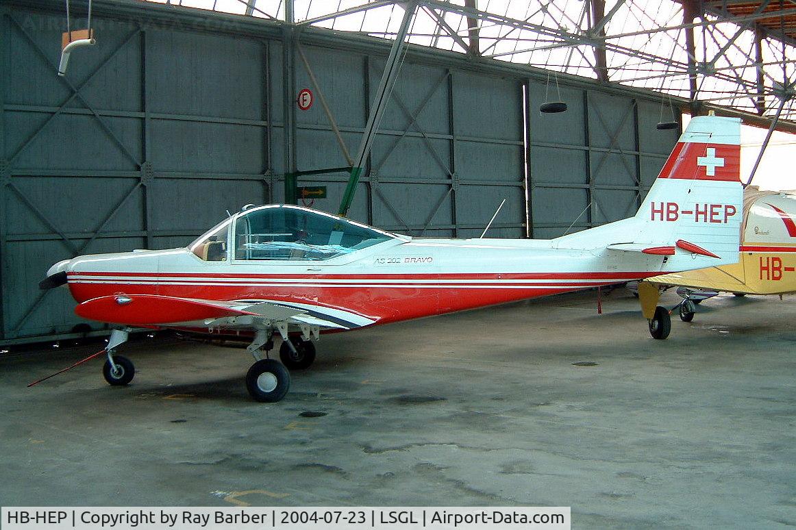HB-HEP, 1973 FFA AS-202/15 Bravo C/N 10, HB-HEP   FFA AS.202/15 Bravo [010] Lausanne-Blecherette~HB 23/07/2004