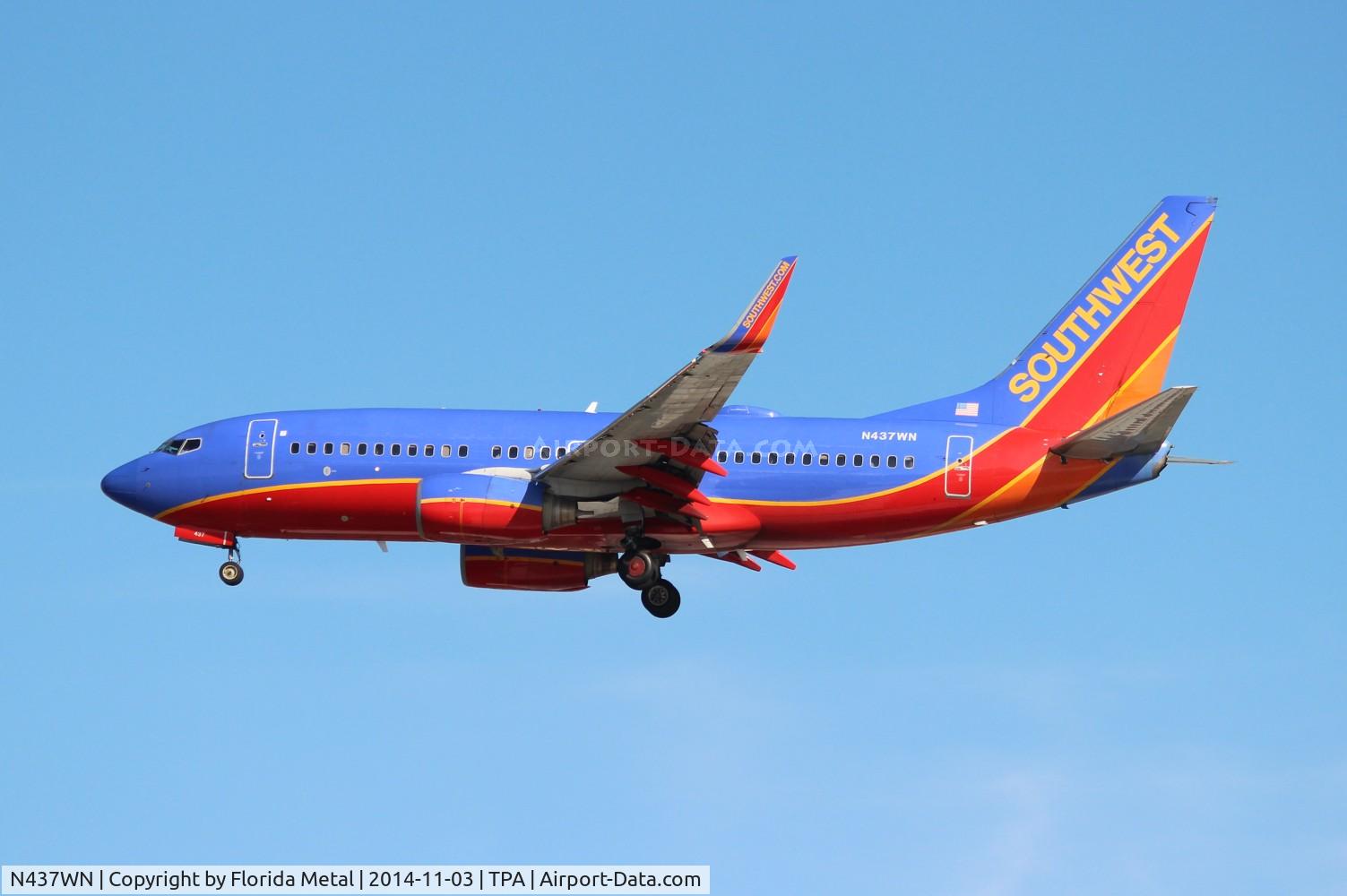 N437WN, 2003 Boeing 737-7H4 C/N 29832, Southwest