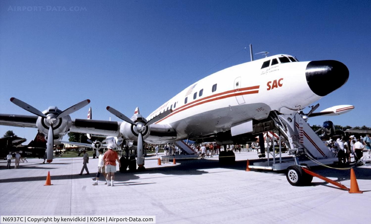 N6937C, 1957 Lockheed L-1049H-82 Super Constellation C/N 4830, At Air Adventure 1993 Oshkosh.