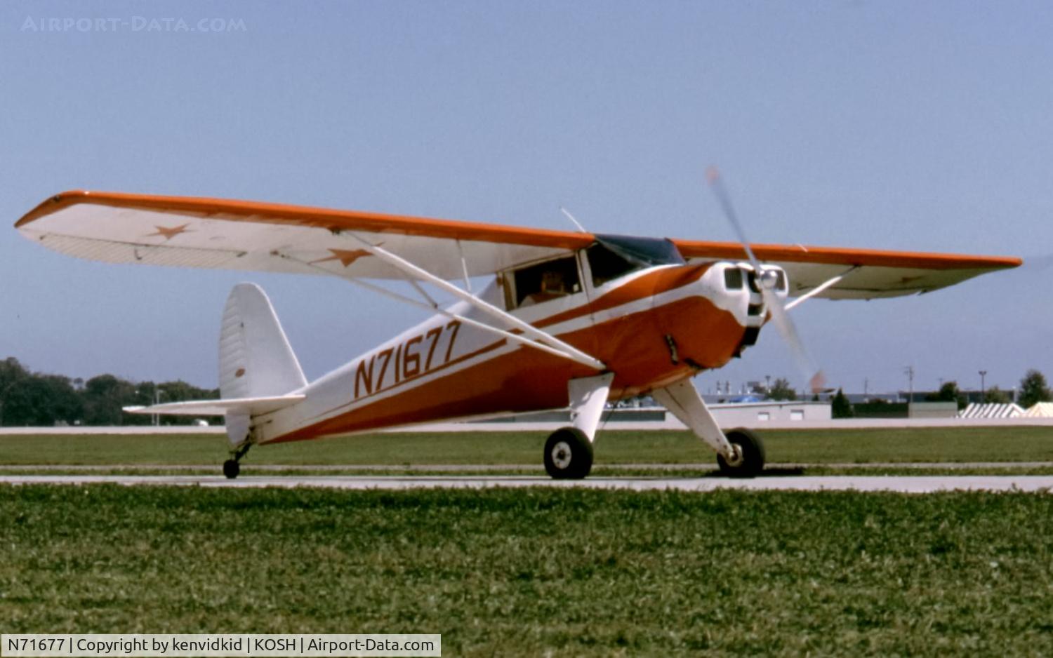 N71677, 1946 Luscombe 8A C/N 3104, At Air Adventure 1993 Oshkosh.