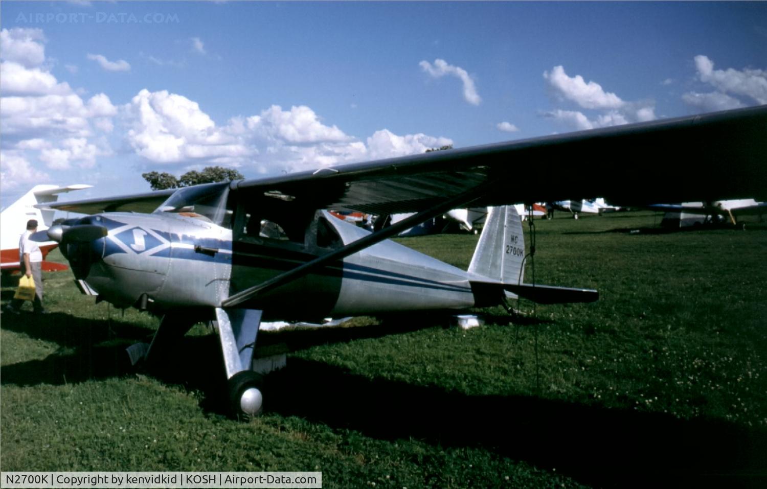 N2700K, 1947 Silvaire Luscombe 8E C/N 5427, At Air Adventure 1993 Oshkosh.