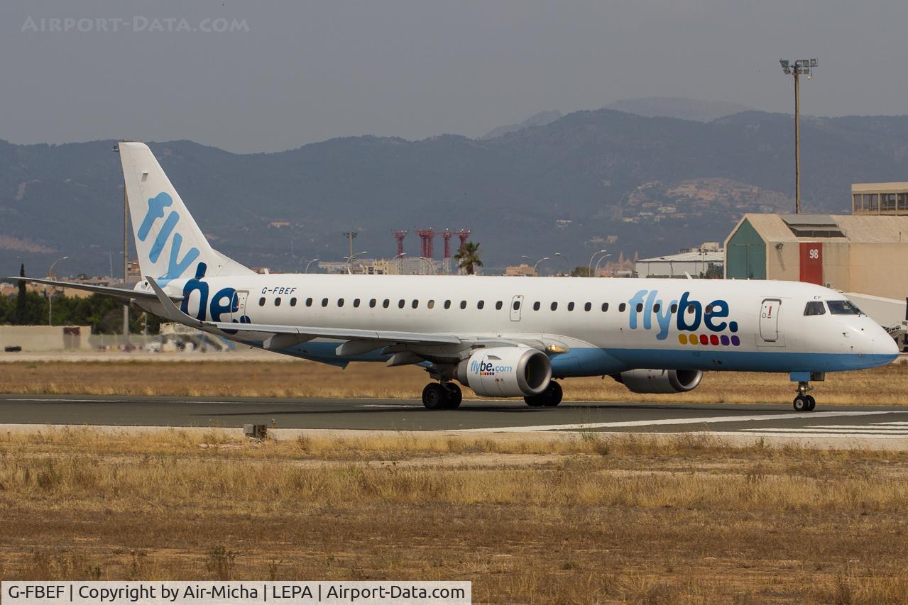G-FBEF, 2007 Embraer 195LR (ERJ-190-200LR) C/N 19000104, Flybe