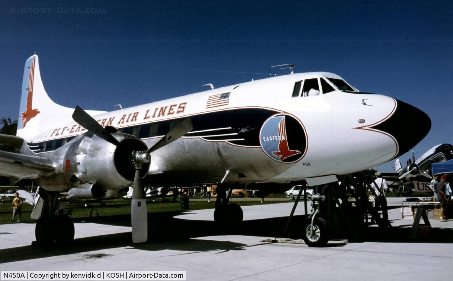 N450A, 1952 Martin 404 C/N 14141, At Air Adventure 1993 Oshkosh.