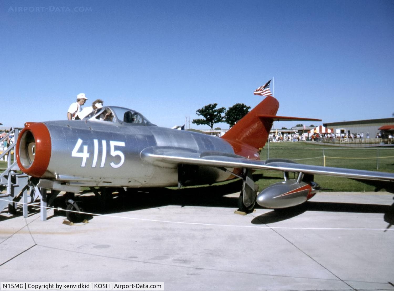 N15MG, 1954 Mikoyan-Gurevich MiG-15bis C/N 1411, At Air Adventure 1993 Oshkosh.