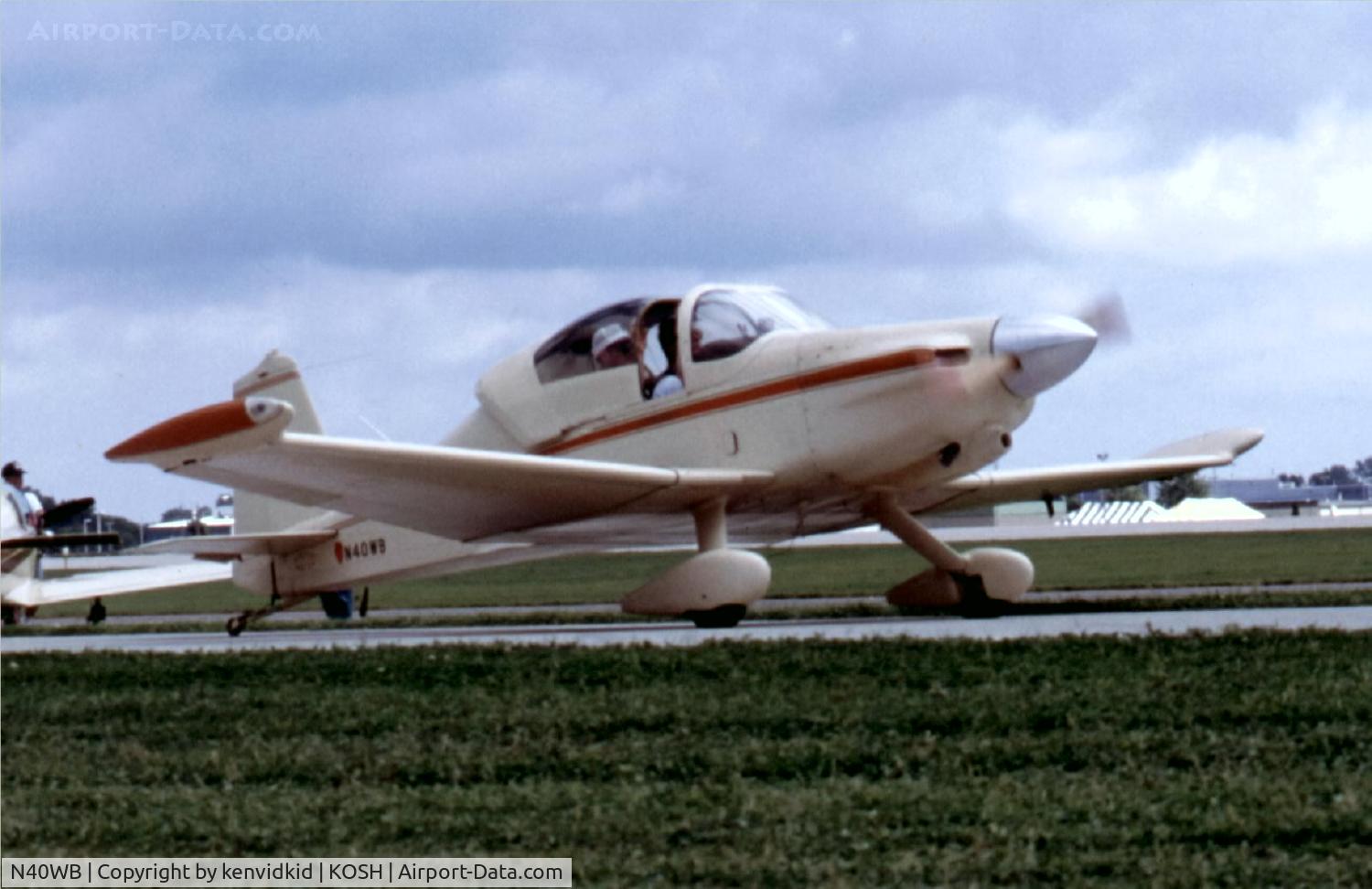 N40WB, 1985 Bushby Mustang II C/N 551, At Air Adventure 1993 Oshkosh.