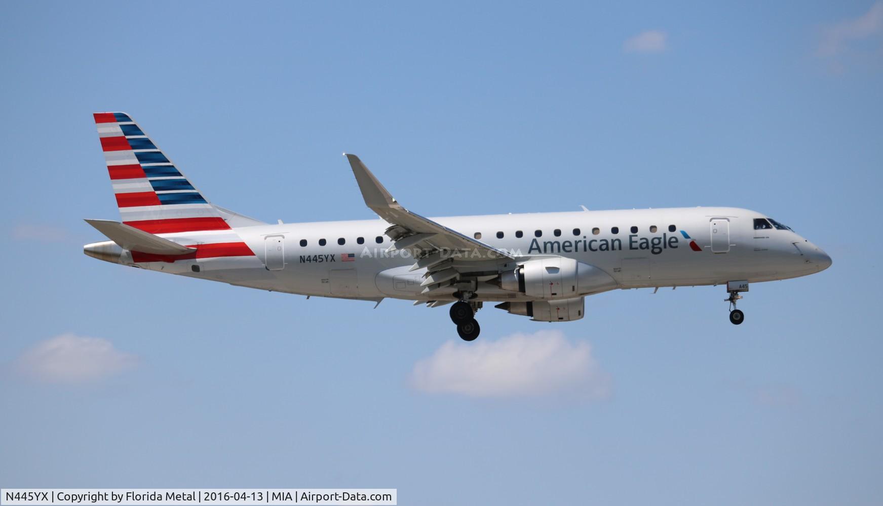 N445YX, 2015 Embraer 175LR (ERJ-170-200LR) C/N 17000455, American Eagle
