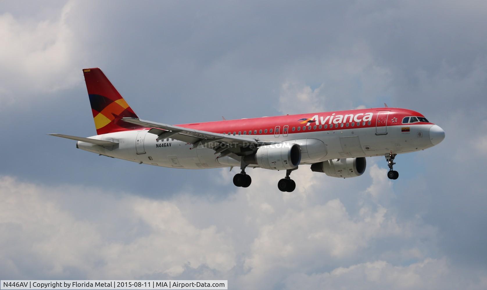 N446AV, 2009 Airbus A320-214 C/N 4046, Avianca