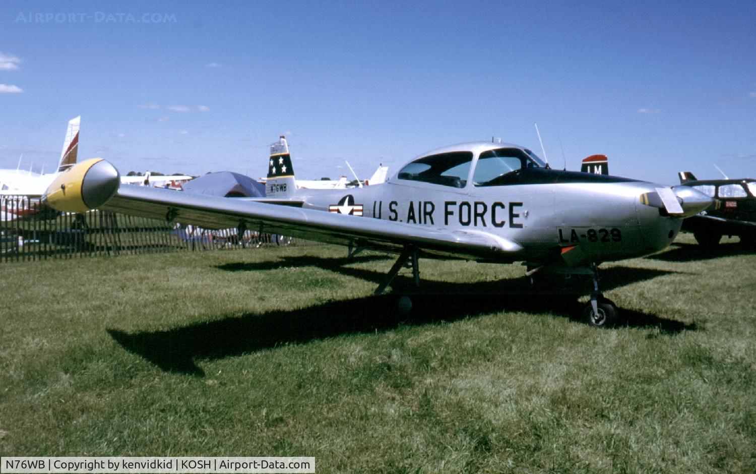 N76WB, 1949 Ryan Navion A C/N NAV-4-1829, At Air Adventure 1993 Oshkosh.