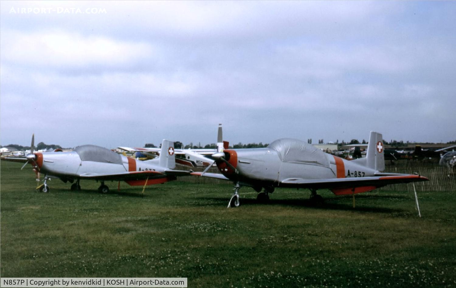 N857P, 1959 Pilatus P3-05 C/N 495-44, At Air Adventure 1993 Oshkosh.
