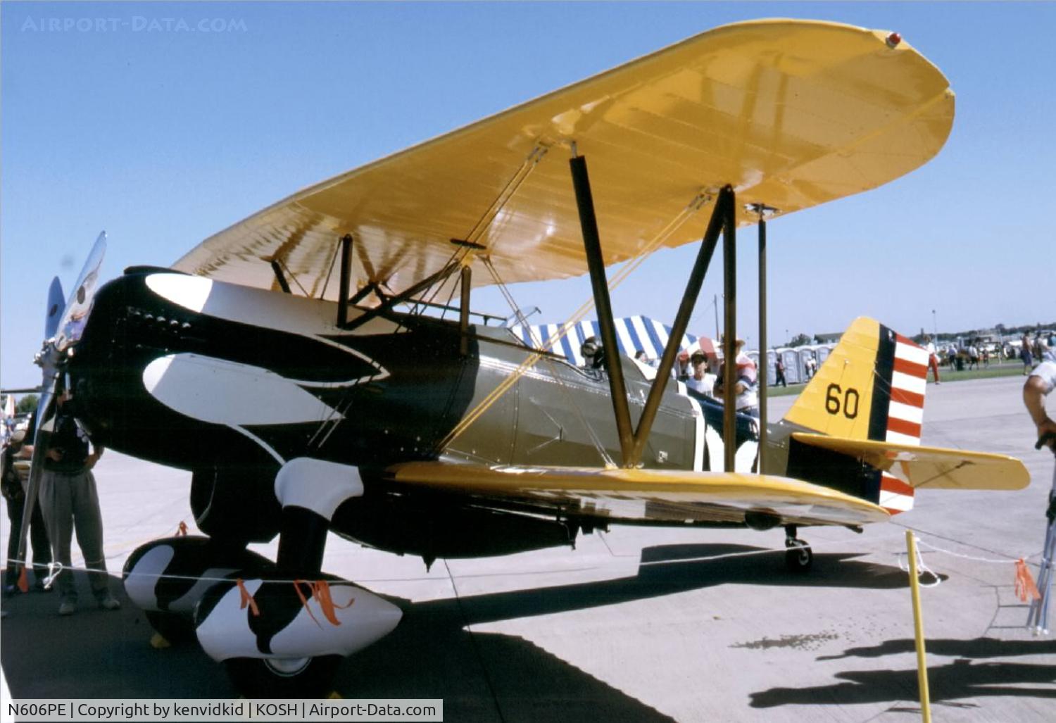 N606PE, 1992 Curtiss P-6E Hawk Replica C/N 32-260, At Air Adventure 1993 Oshkosh.