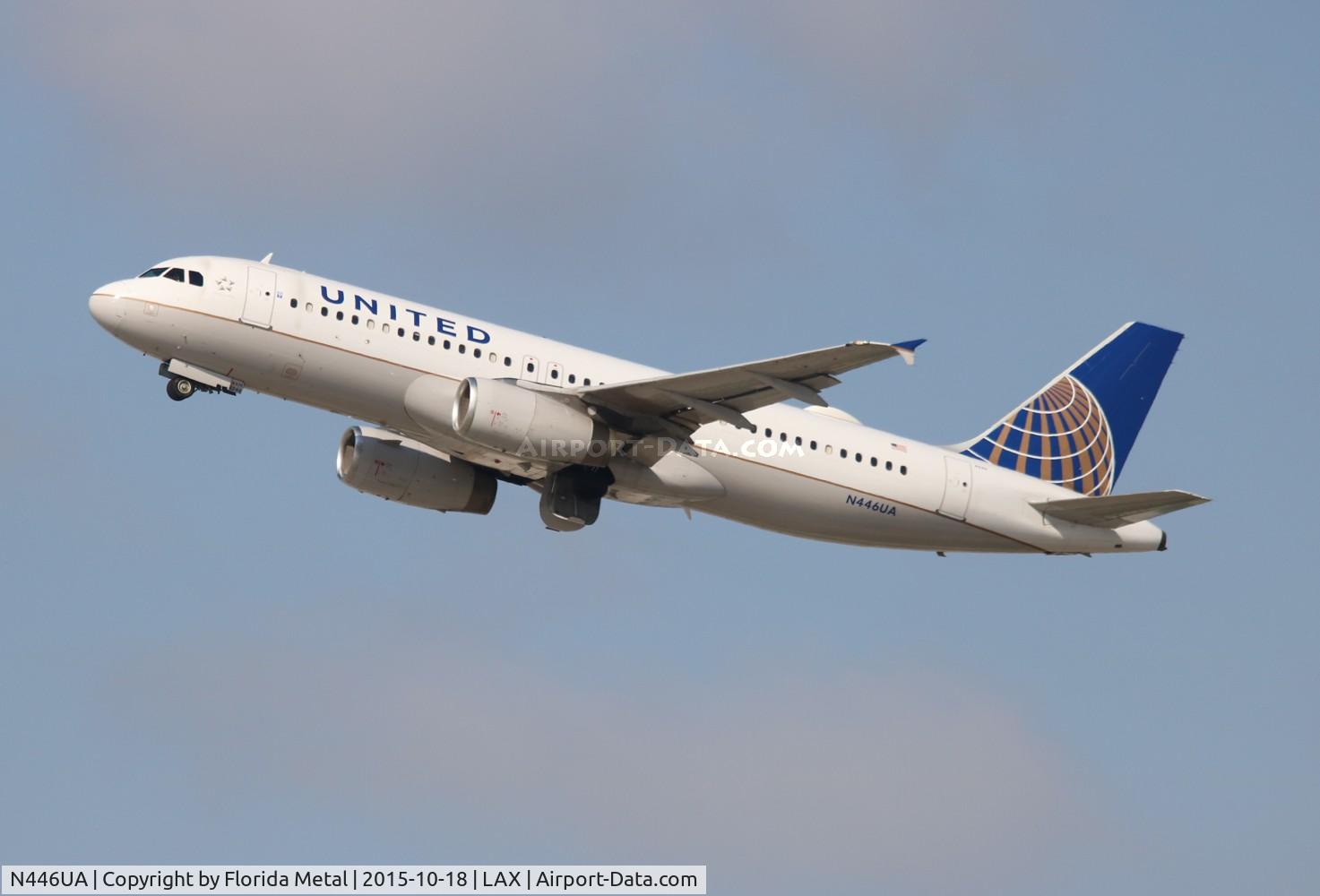 N446UA, 1998 Airbus A320-232 C/N 834, United