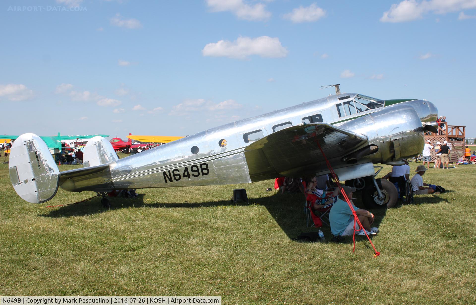 N649B, 1948 Beech D18S C/N A-454, Beech D18S
