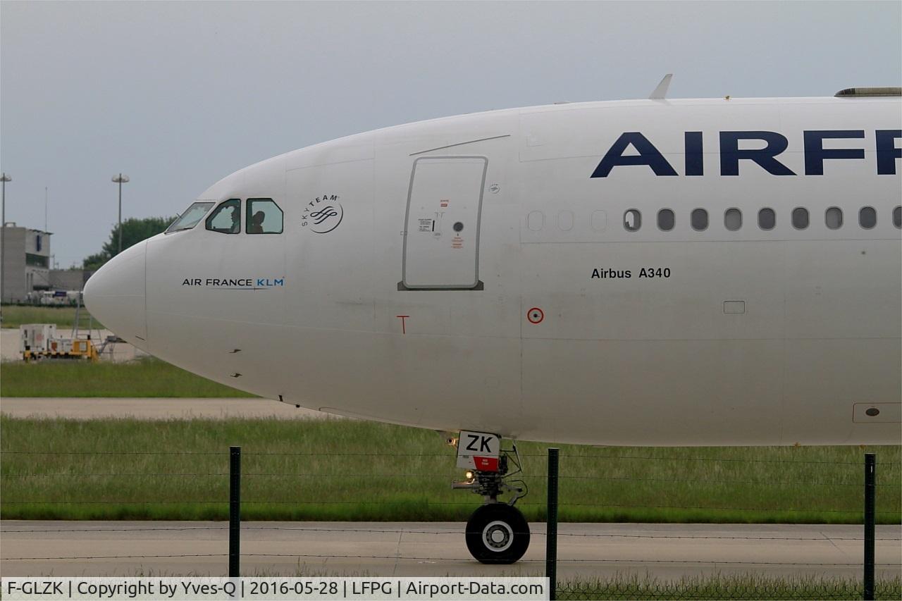F-GLZK, 1997 Airbus A340-313X C/N 207, Airbus A340-313X, Taxiing, Roissy Charles De Gaulle Airport (LFPG-CDG)