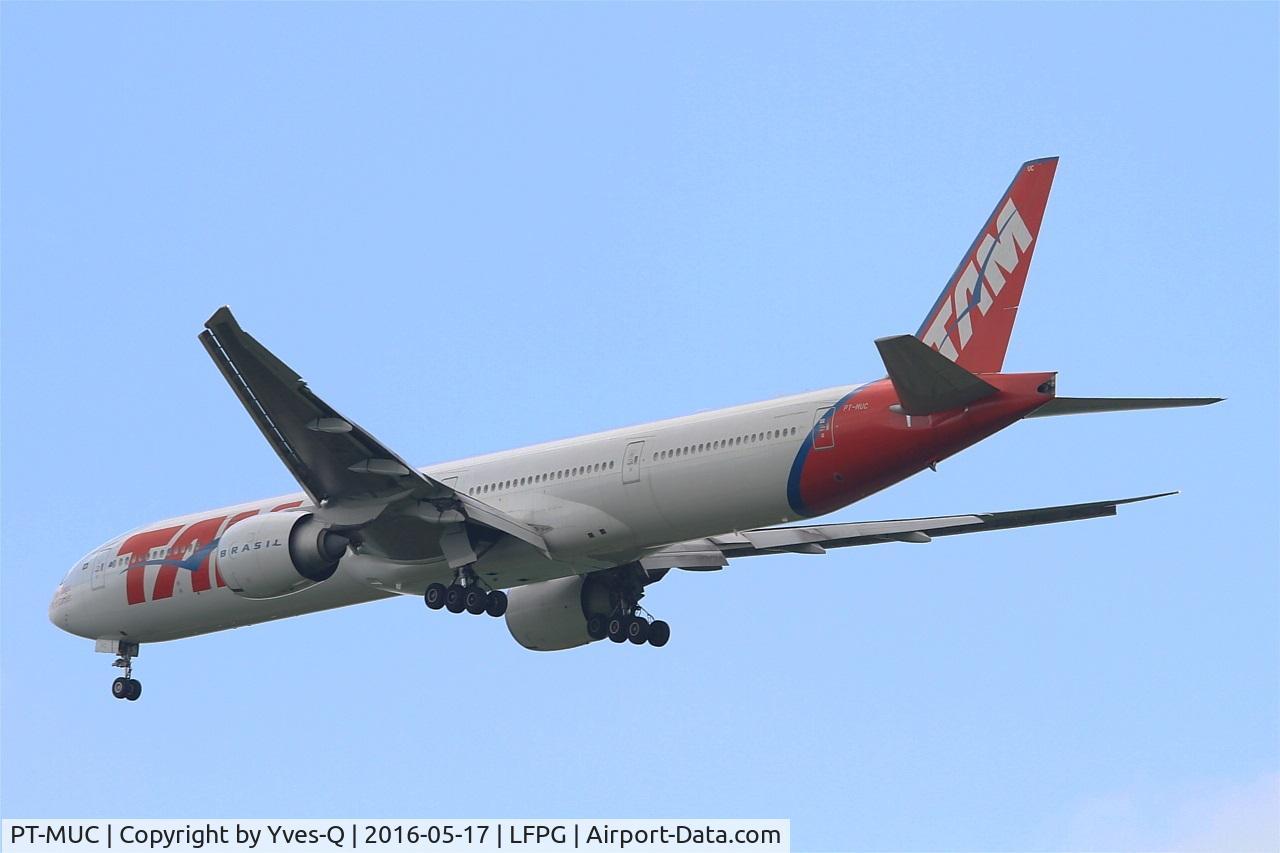 PT-MUC, 2008 Boeing 777-32W/ER C/N 37666, Boeing 777-32WER, Short approach rwy 27R, Roissy Charles De Gaulle Airport (LFPG-CDG)