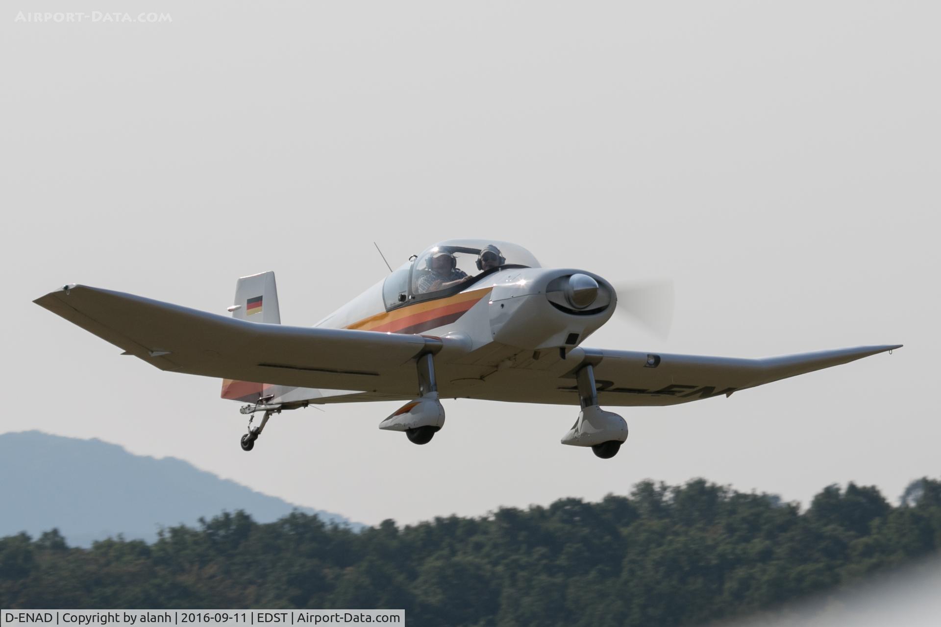 D-ENAD, 1958 Jodel (Wassmer) D-120R Paris-Nice C/N 138, Departing the 2016 Hahnweide Oldtimer Fliegertreffen