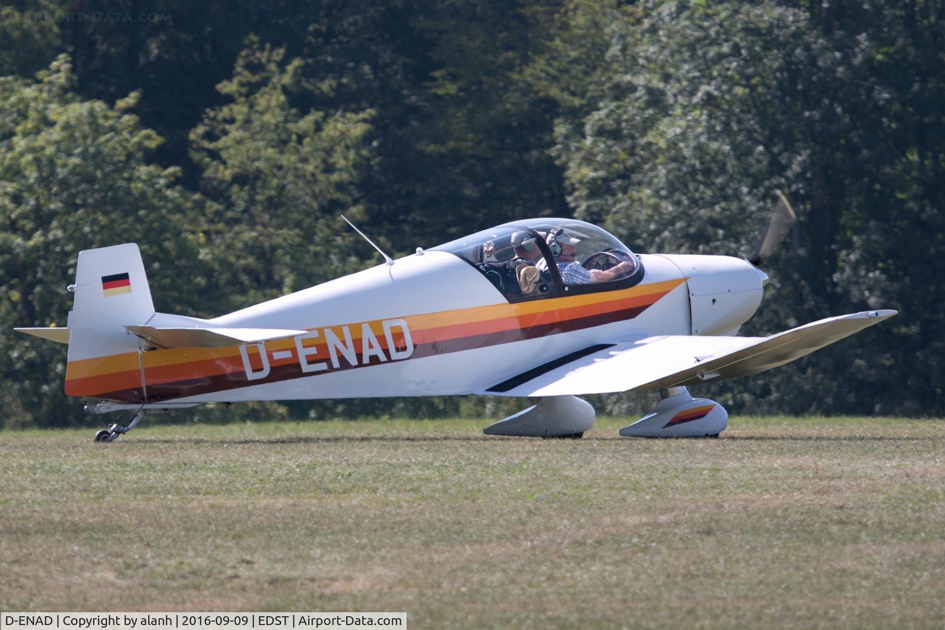 D-ENAD, 1958 Jodel (Wassmer) D-120R Paris-Nice C/N 138, Arriving at the 2016 Hahnweide Oldtimer Fliegertreffen