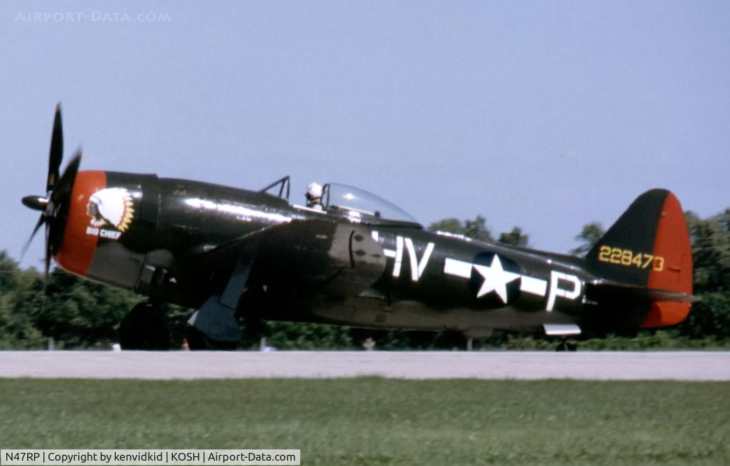 N47RP, 1945 Republic P-47D Thunderbolt C/N 399-55744, At Air Adventure 1993 Oshkosh.
