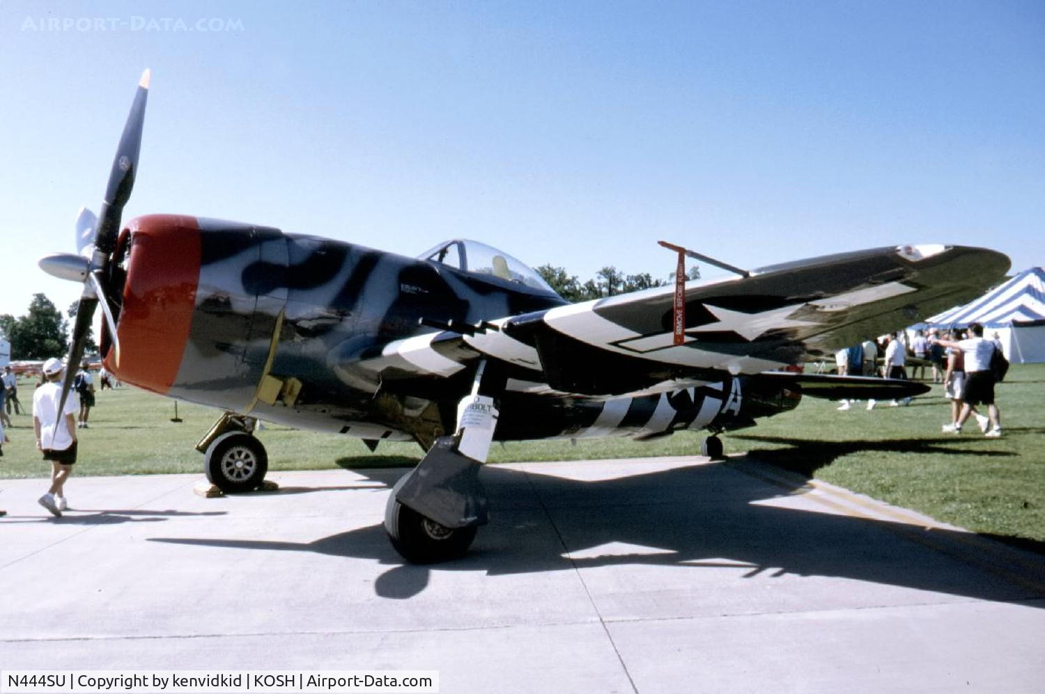 N444SU, 1944 Republic P-47D Thunderbolt C/N 399-55720, At Air Adventure 1993 Oshkosh.