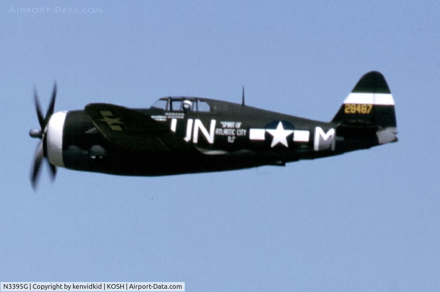 N3395G, 1942 Republic P-47G-15-CU Thunderbolt C/N 42-25254, At Air Adventure 1993 Oshkosh.
