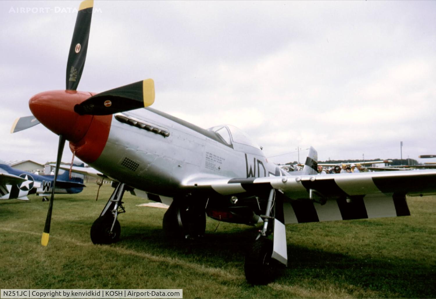 N251JC, 1944 North American P-51D Mustang C/N 122-38798, At Air Adventure 1993 Oshkosh.