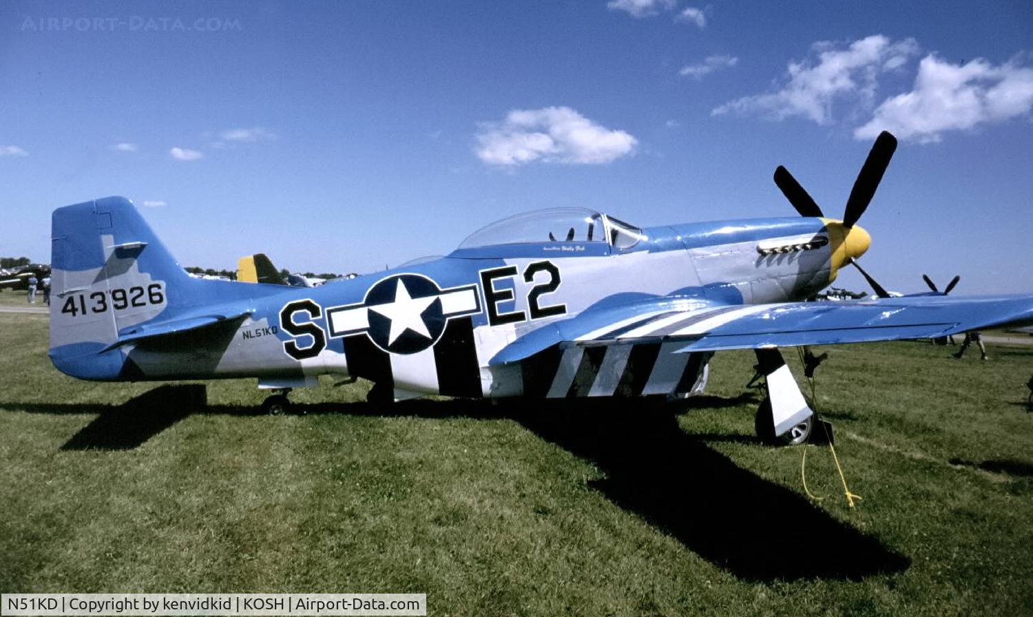 N51KD, North American/aero Classics P-51D C/N 122-39895, At Air Adventure 1993 Oshkosh.