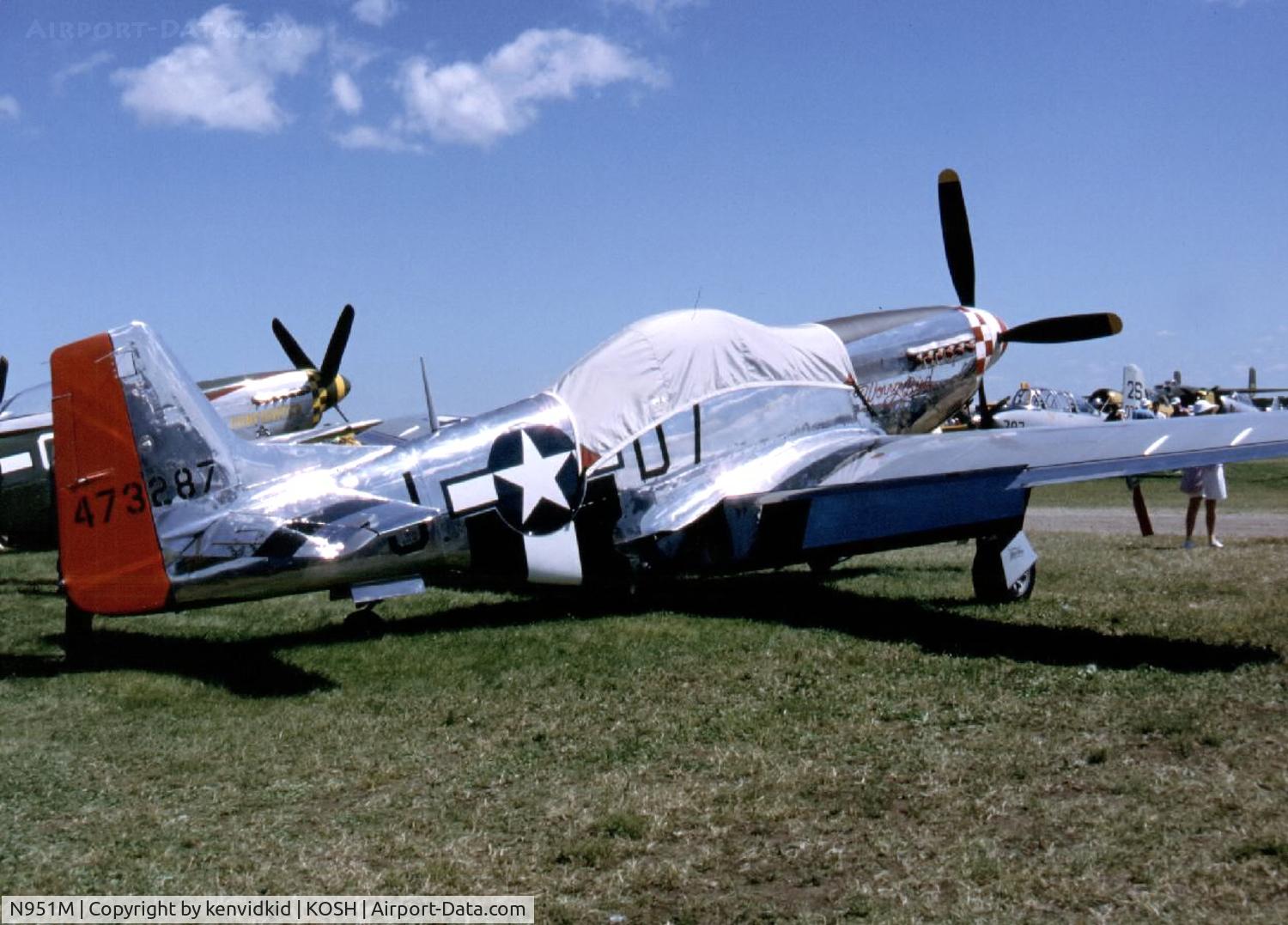 N951M, 1944 North American P-51D Mustang C/N 122-39746 (44-73287N), At Air Adventure 1993 Oshkosh.