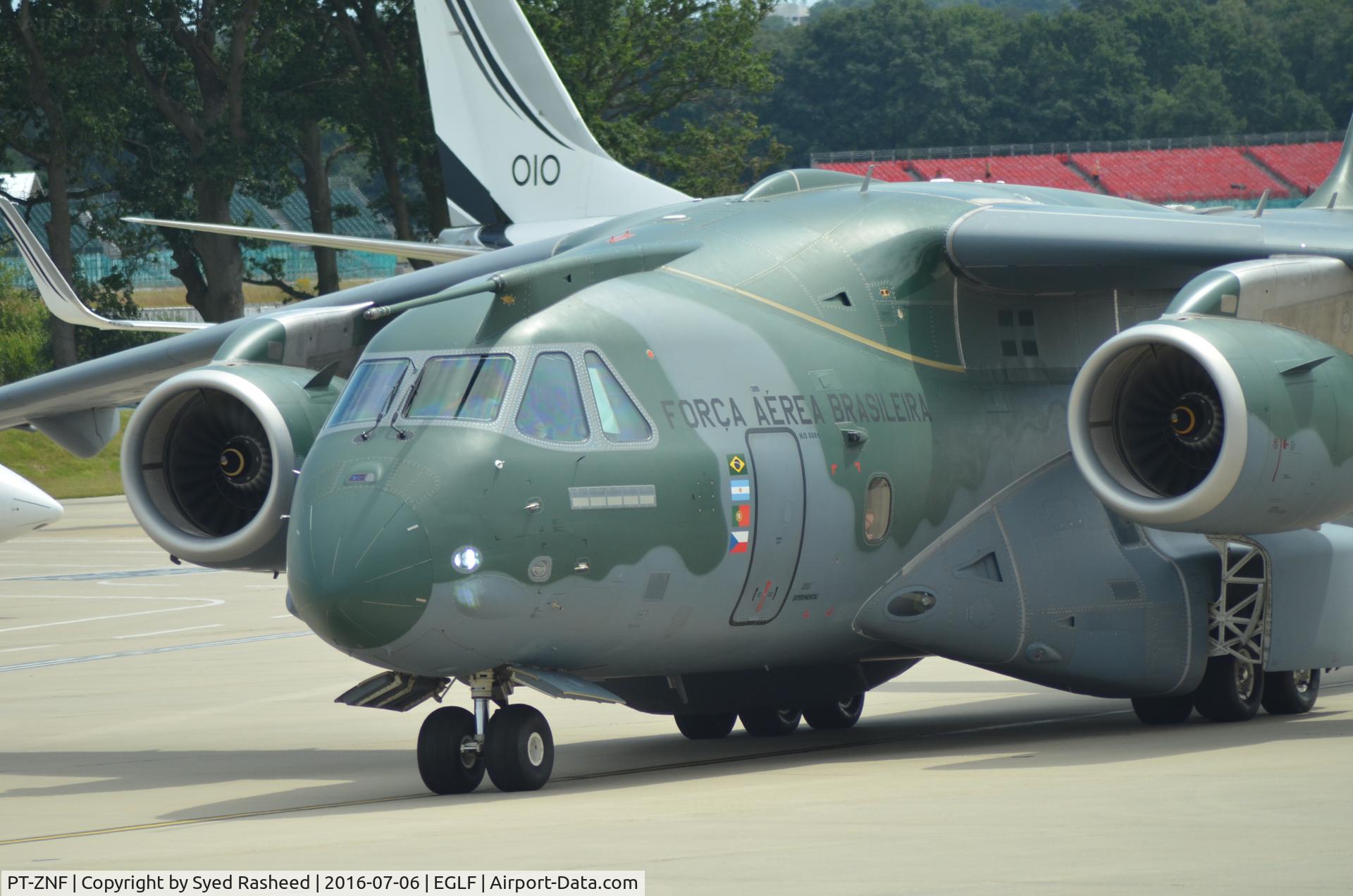 PT-ZNF, 2014 Embraer KC-390 (EMB-390) C/N 39000001, Embraer KC-390 taxing past Hangar 1 for validation flight