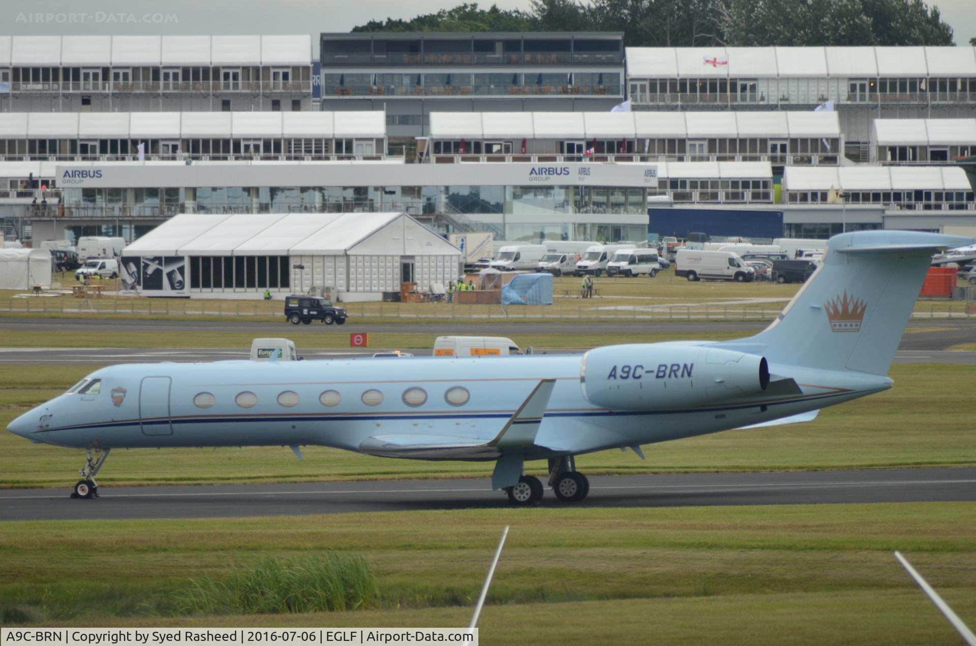 A9C-BRN, 2009 Gulfstream Aerospace GV-SP (G550) C/N 5242, A9C-BRN