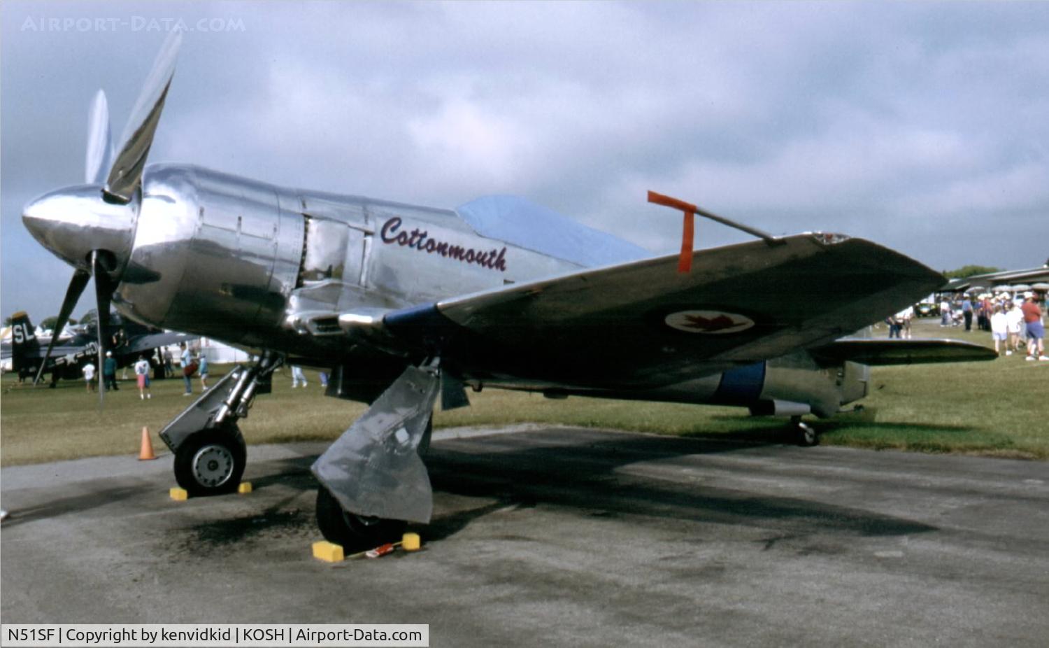N51SF, 1948 Hawker Sea Fury T.20 C/N ES.3613, At Air Adventure 1993 Oshkosh.