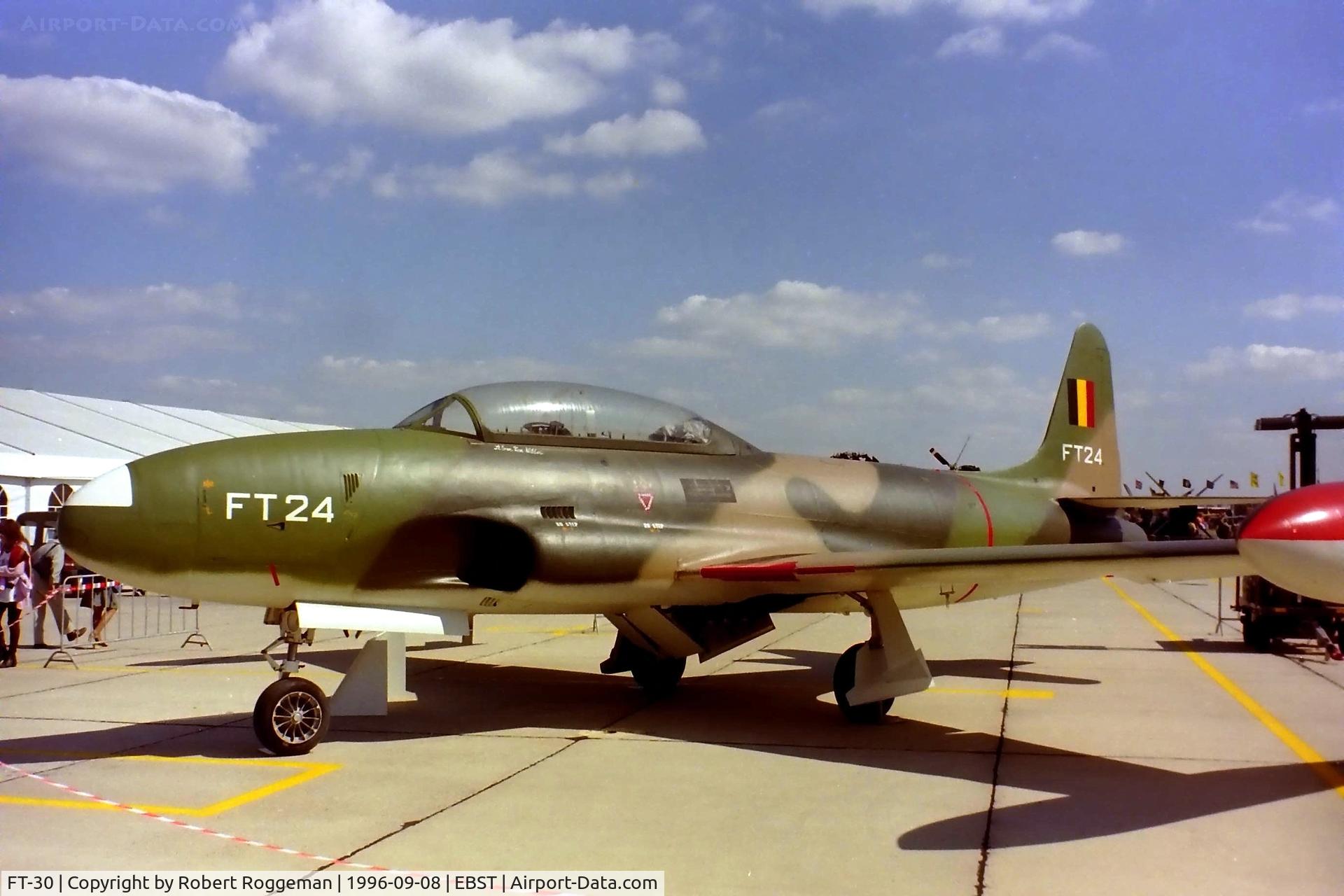 FT-30, 1953 Lockheed T-33A Shooting Star C/N 580-9093, Preserved.Museum Beauvechain AFB.