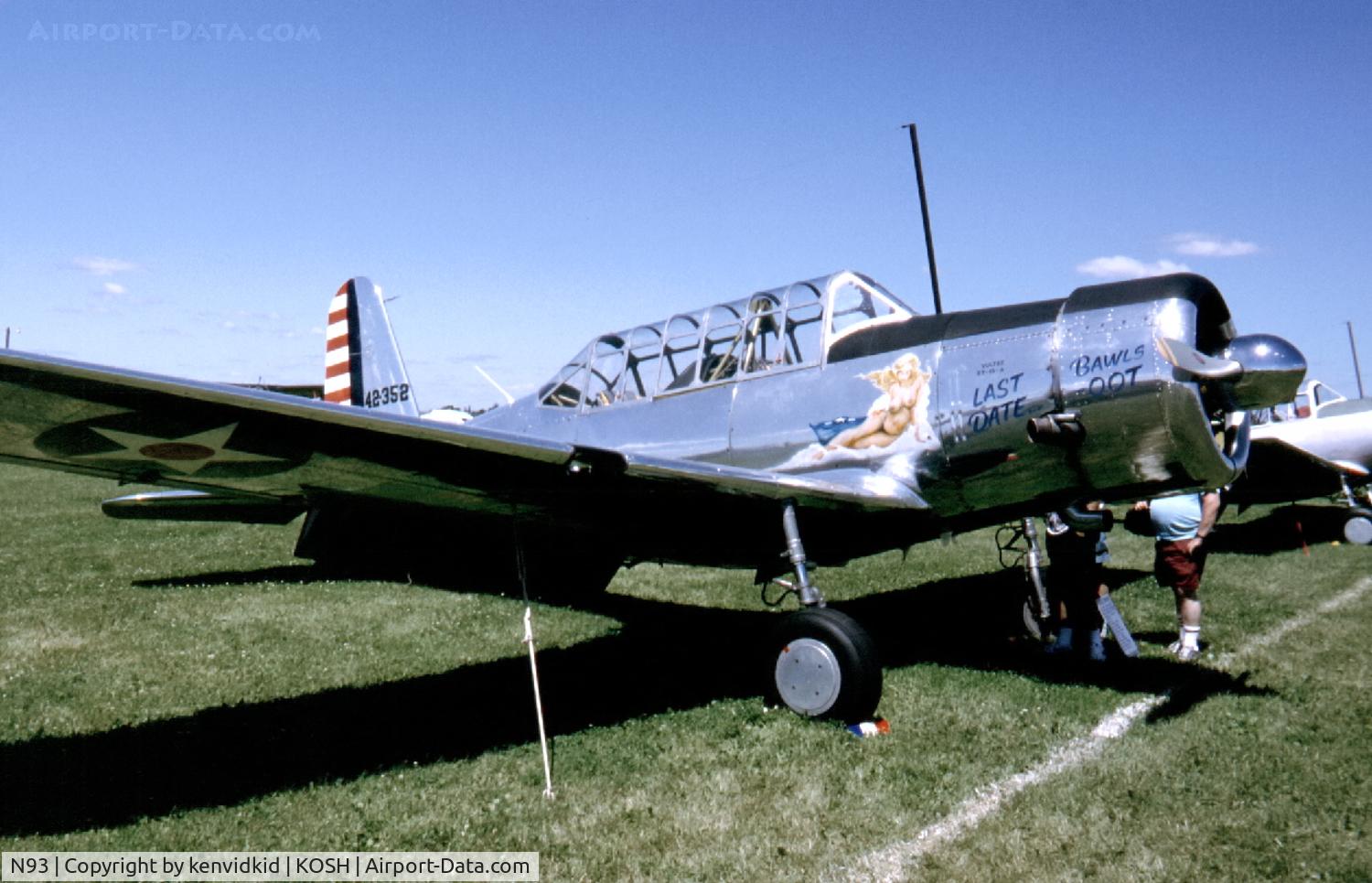 N93, 1943 Convair BT-13A Valiant C/N 9102, At Air Adventure 1993 Oshkosh.
