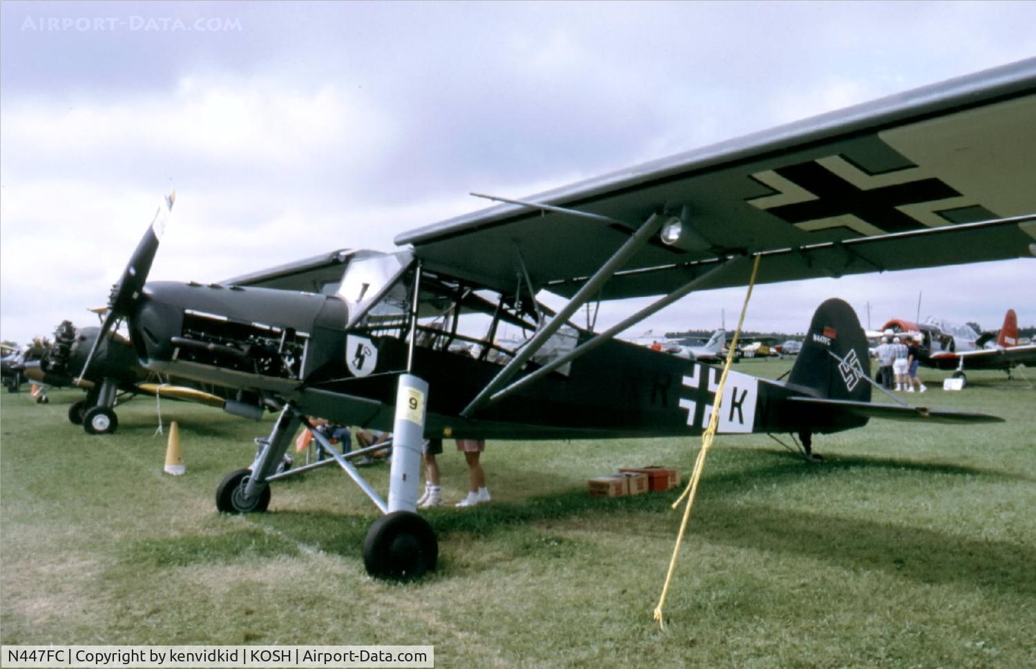 N447FC, Fieseler Fi-156-C1 Storch C/N 4471, At Air Adventure 1993 Oshkosh.