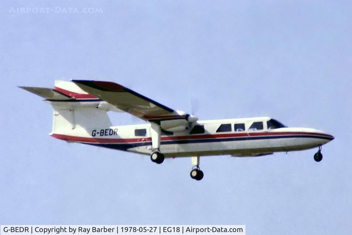 G-BEDR, 1976 Britten-Norman BN-2A Mk.III-2 Trislander C/N 1040, Britten-Norman BN-2A Mk.III-3 Trislander [1040] (Britten-Norman) Bassingbourn~G 27/05/1978. From a slide.