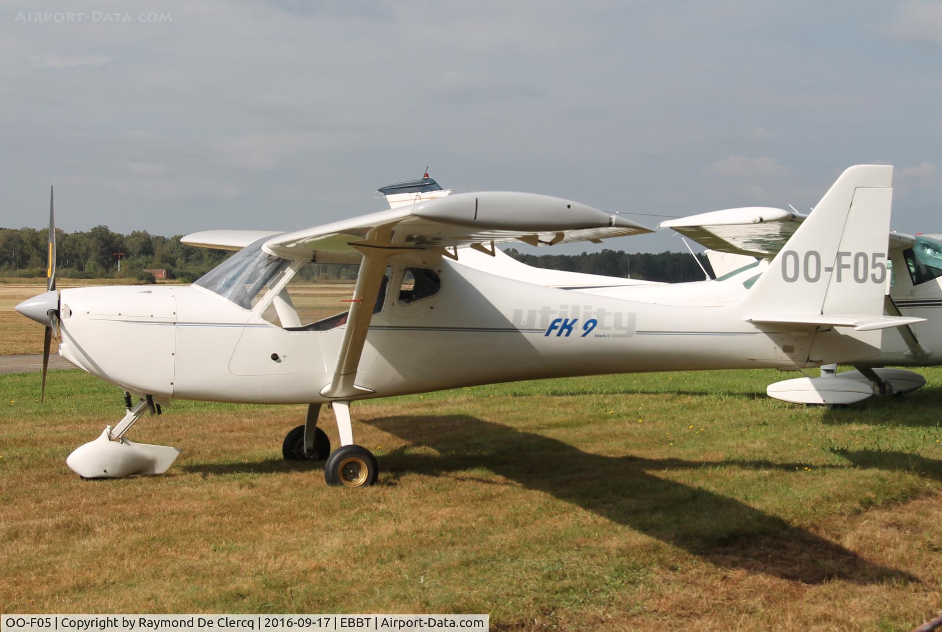 OO-F05, 2005 B & F Technik FK-9 Utility C/N 09-04-271, Flying Festival 2016.