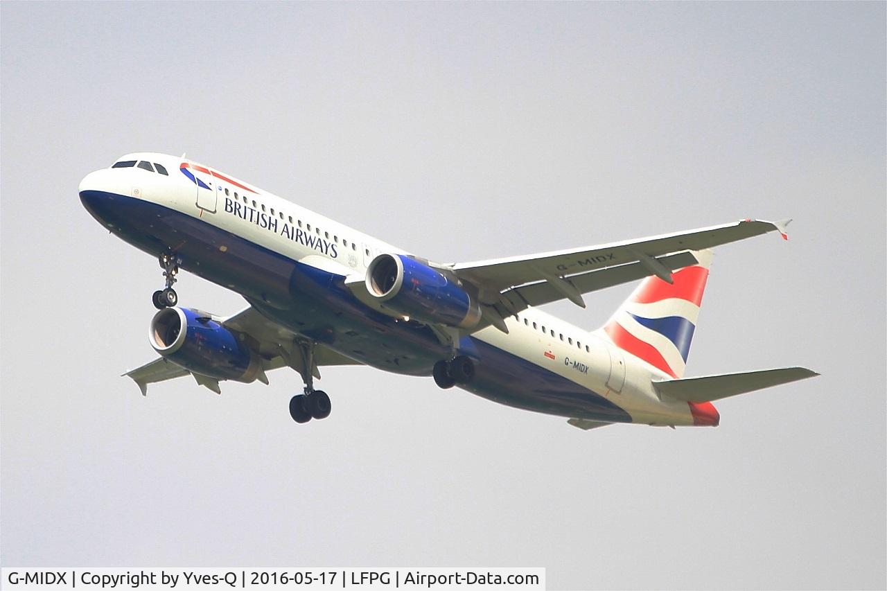 G-MIDX, 2000 Airbus A320-232 C/N 1177, Airbus A320-232, Short approach rwy 27R, Roissy Charles De Gaulle Airport (LFPG-CDG)