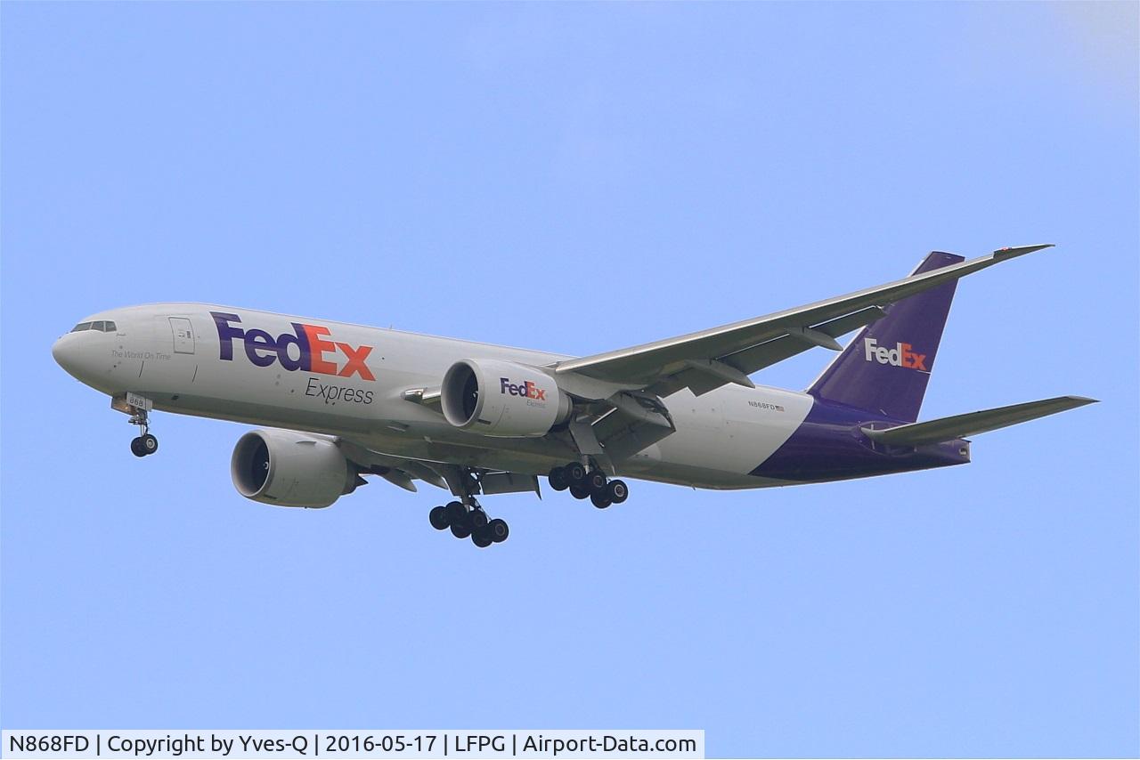 N868FD, 2015 Boeing 777-FS2 C/N 40674, Boeing 777-FS2, Short approach rwy 27R, Roissy Charles De Gaulle Airport (LFPG-CDG)