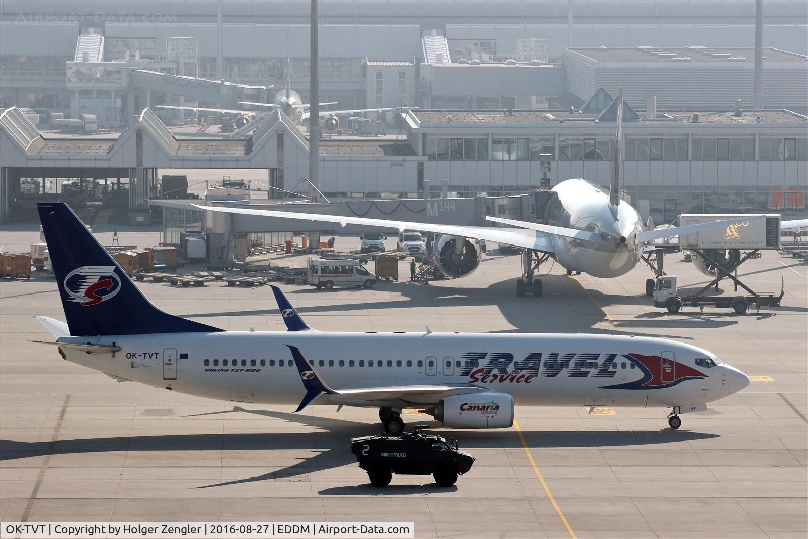 OK-TVT, 2012 Boeing 737-86N C/N 39394, Escorted aircraft with what on board??