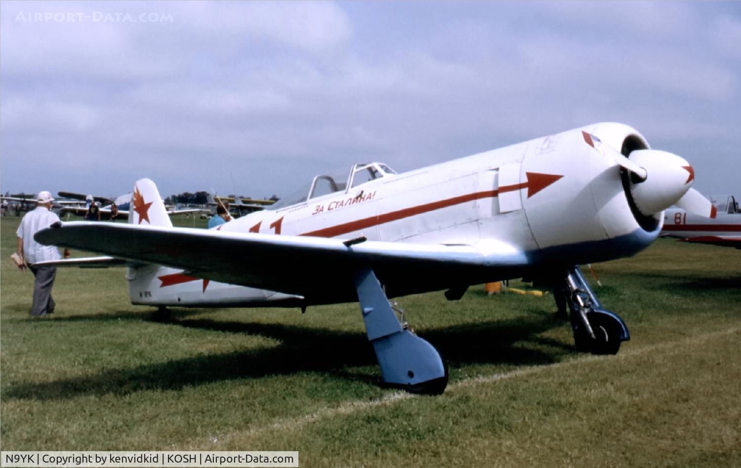 N9YK, 1943 Let C-11 (Yak-11) C/N 172612, At Air Adventure 1993 Oshkosh.