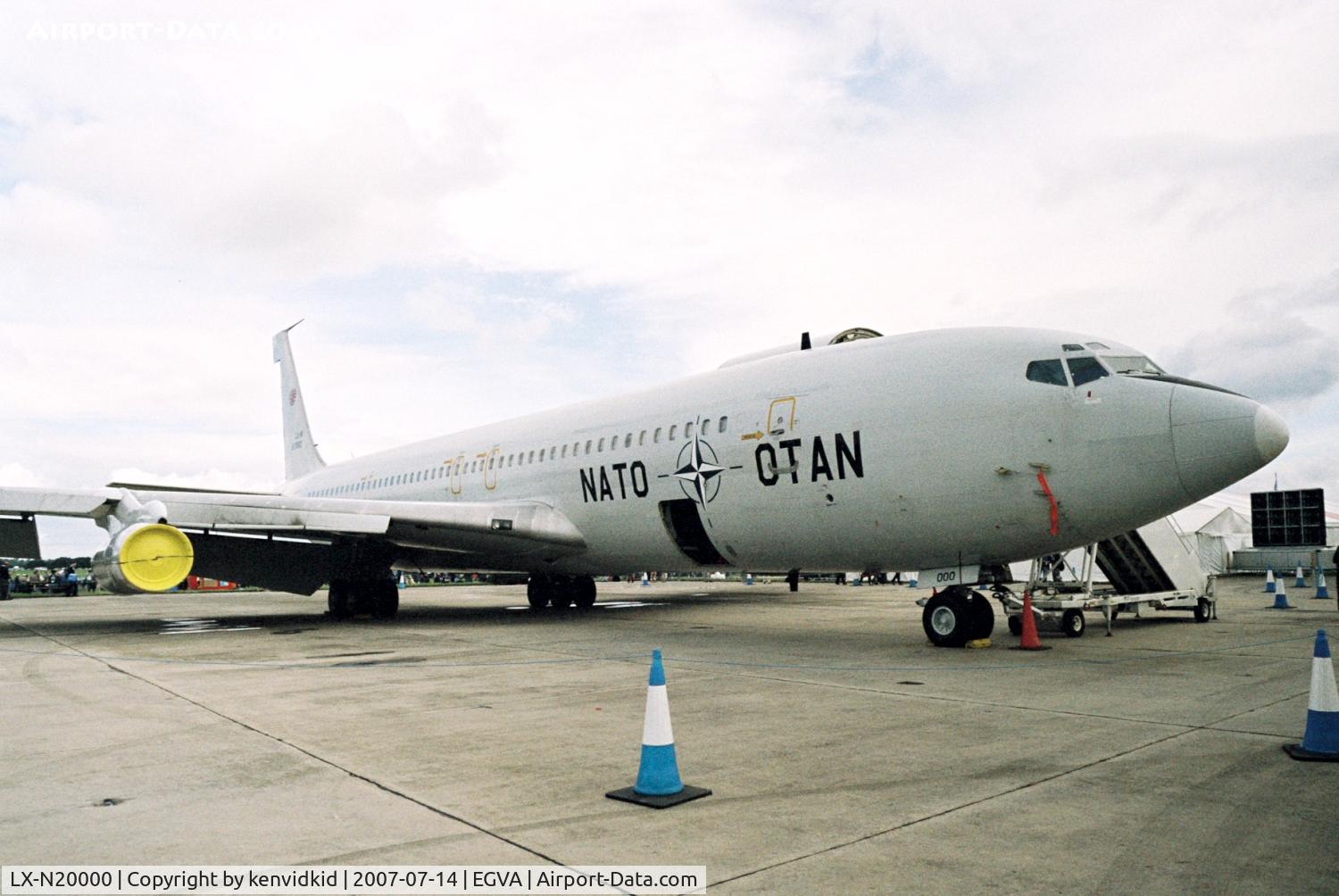 LX-N20000, 1968 Boeing 707-307C(TCA) C/N 20000, On static display at RIAT 2007.