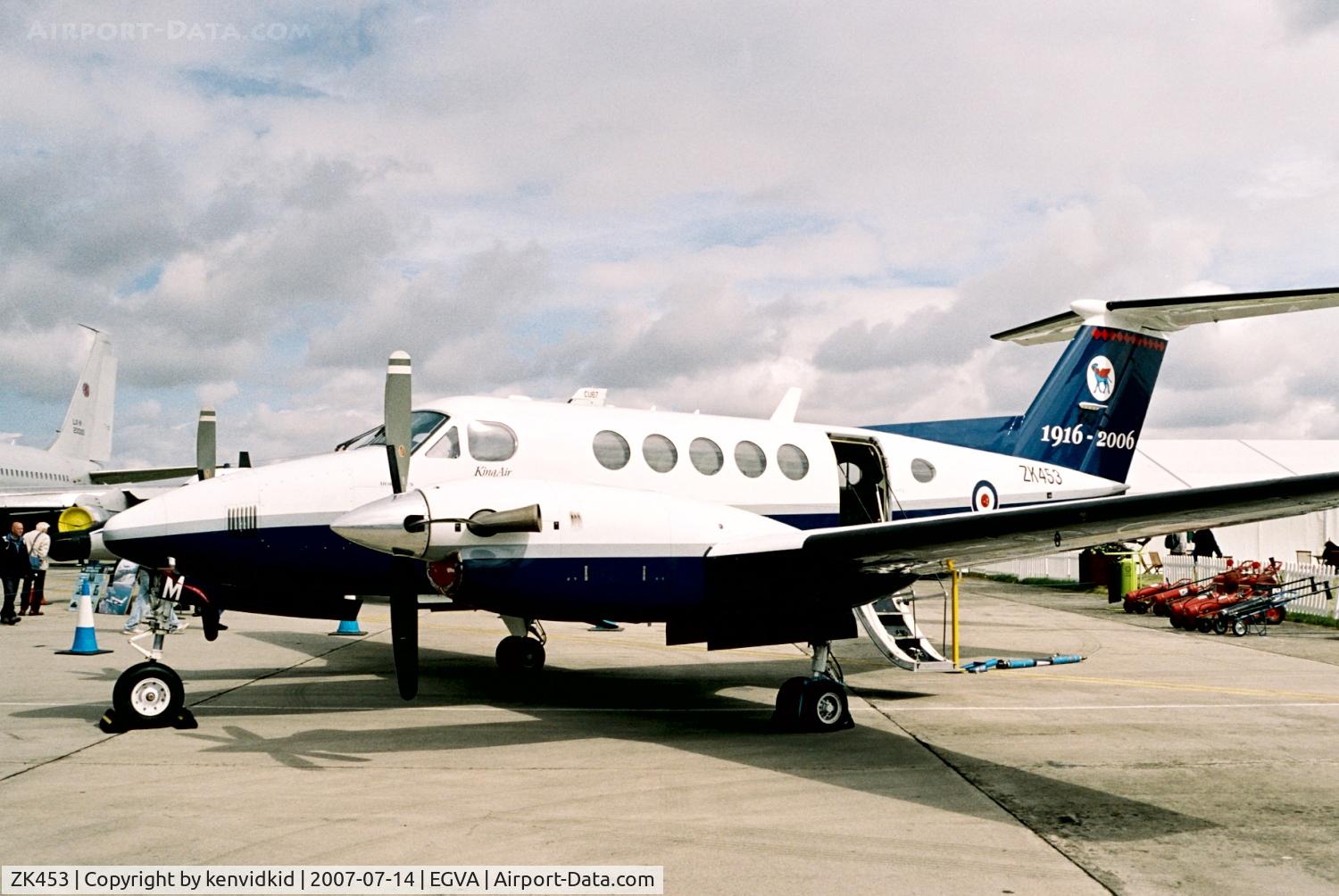 ZK453, 2003 Raytheon B200 King Air C/N BB-1833, On static display at RIAT 2007.