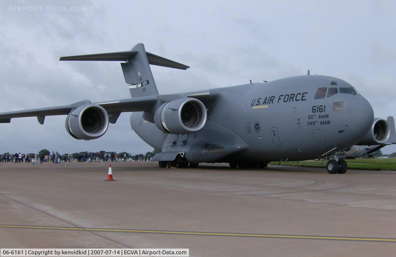 06-6161, 2006 Boeing C-17A Globemaster III C/N P-161, On static display at RIAT 2007.