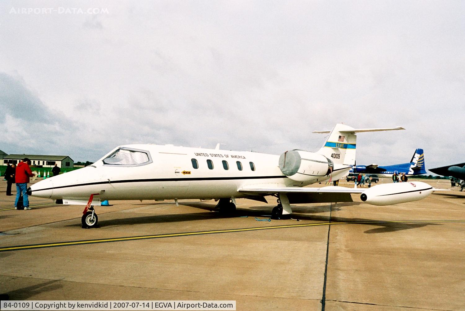 84-0109, 1984 Gates Learjet C-21A C/N 35A-555, On static display at RIAT 2007.