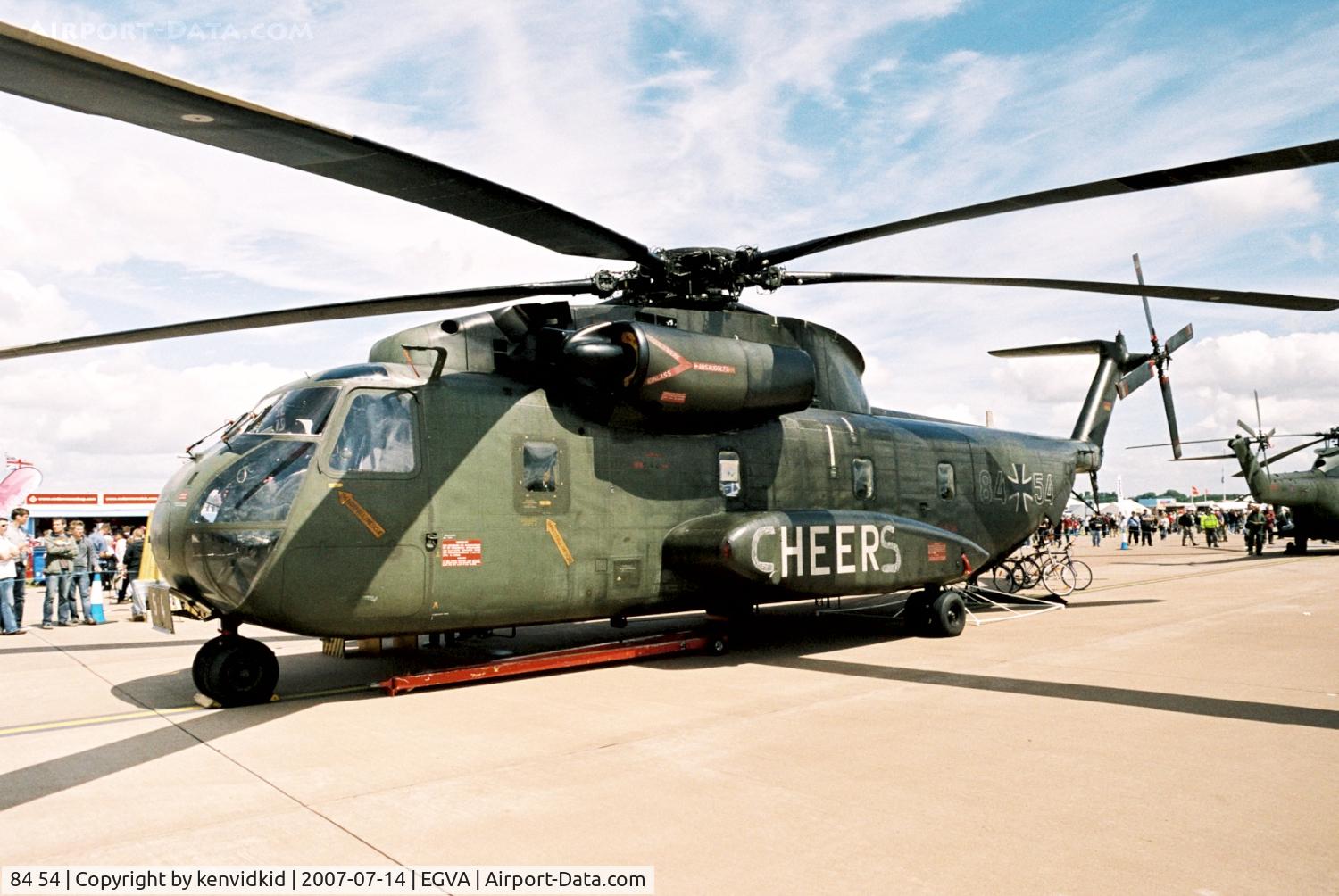 84 54, Sikorsky (VFW-Fokker) CH-53G C/N V65-052, On static display at RIAT 2007.