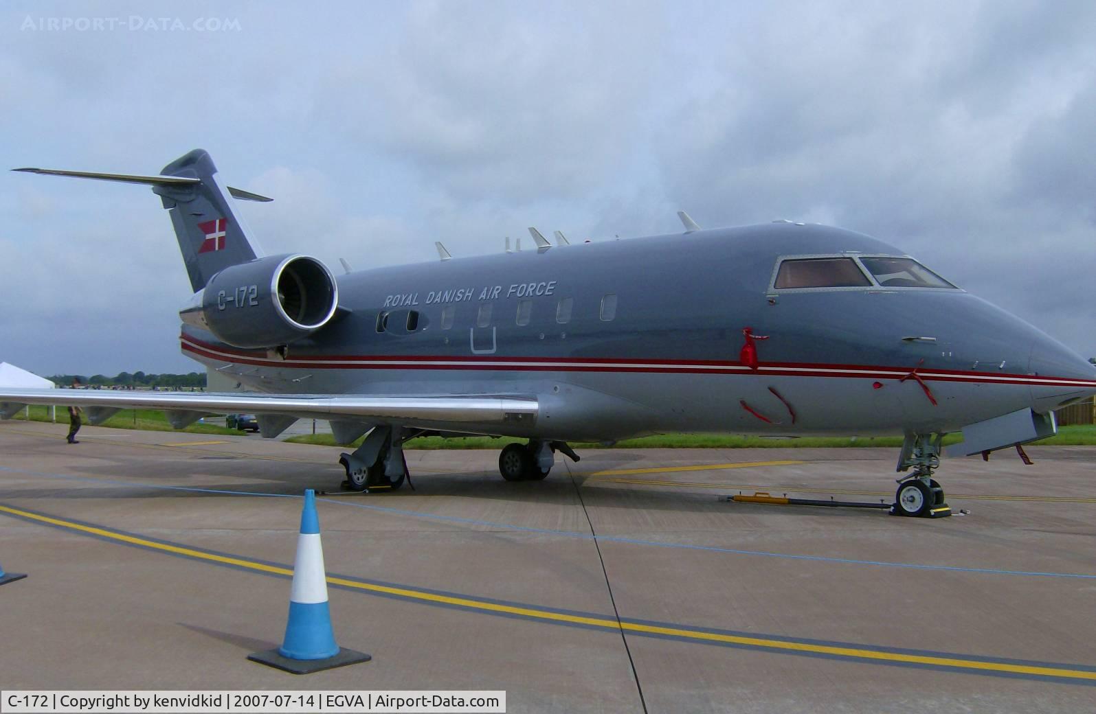 C-172, 2000 Bombardier Challenger 604 (CL-600-2B16) C/N 5472, On static display at RIAT 2007.