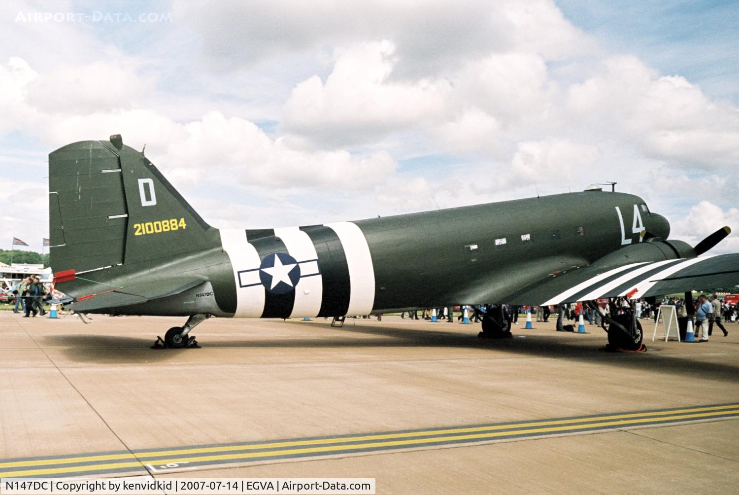 N147DC, 1943 Douglas C-47A-75-DL Skytrain C/N 19347, On static display at RIAT 2007.